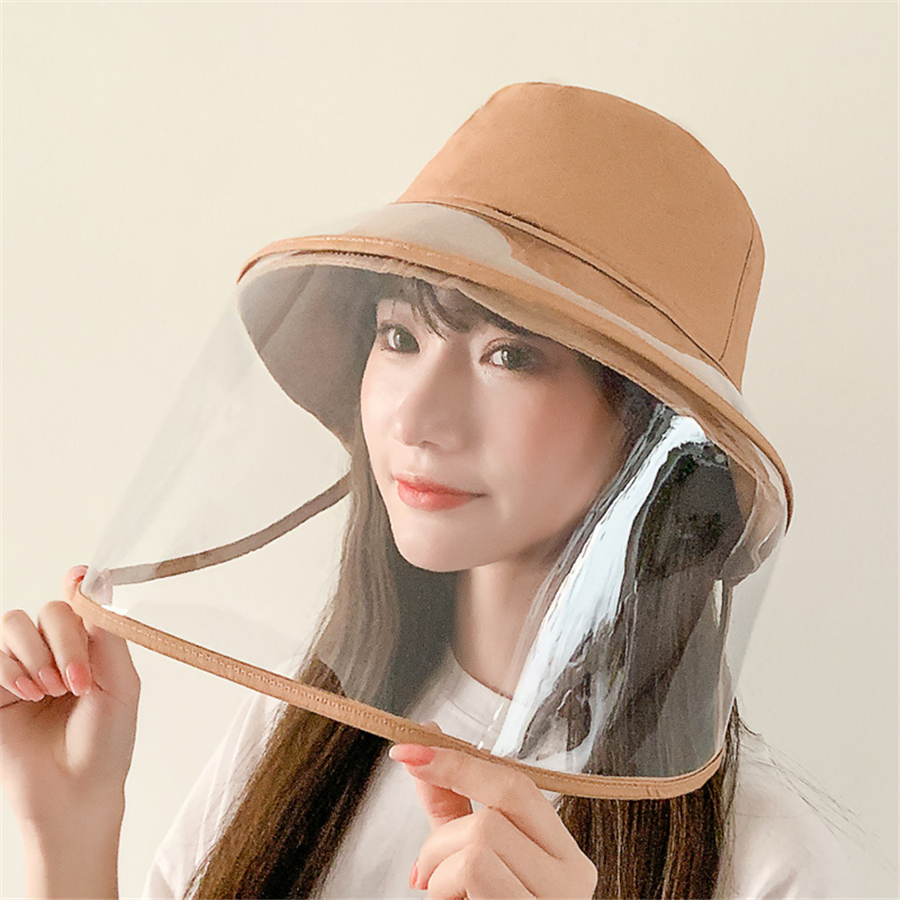 Removable Clear Face Shield with Hat