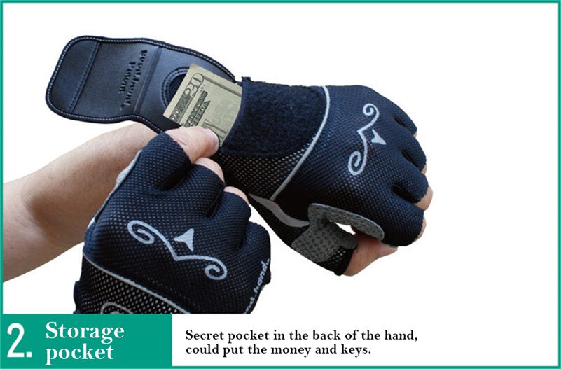 Bicycle Gloves with Rear View Mirror