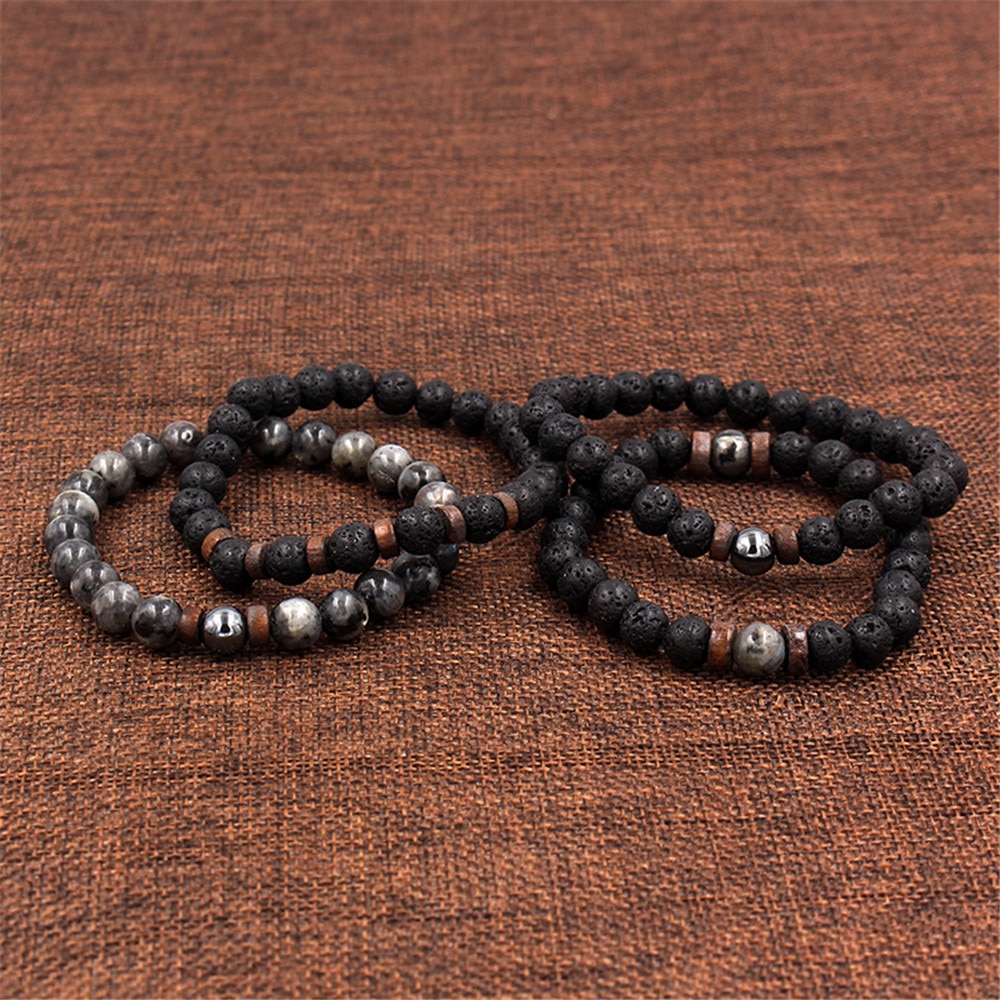 Lava Stone Bracelet Natural Charm