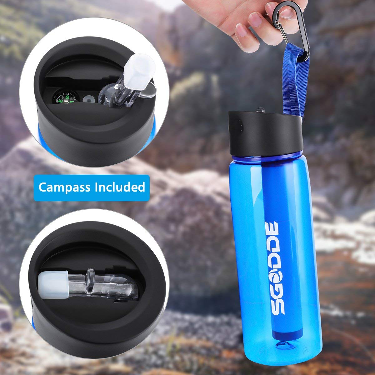 Water Filter Water Bottle Camping Bottle