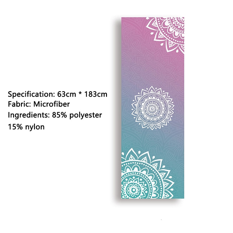 Printed Yoga Mat Floral Print Design