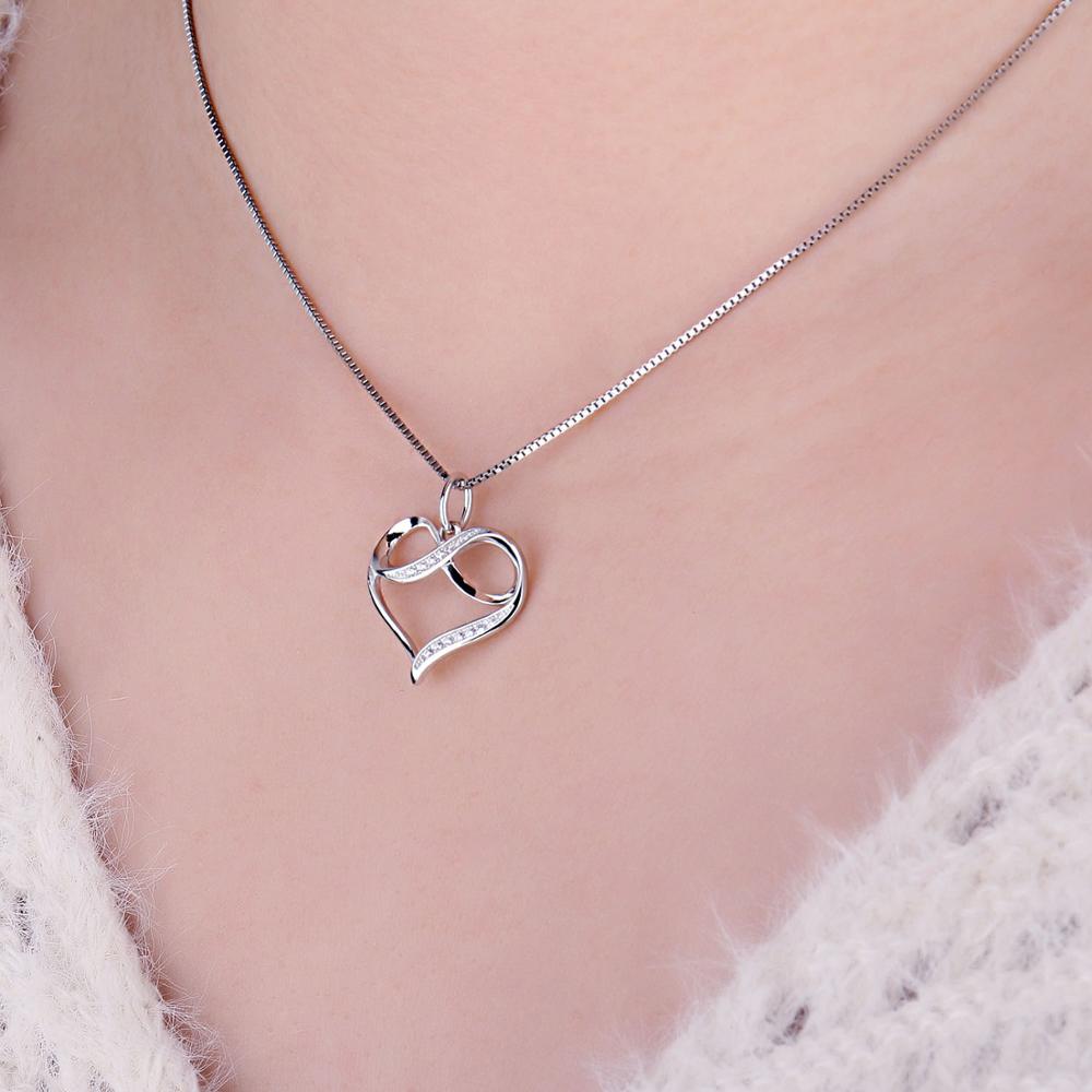 Silver Heart Pendant For Necklace