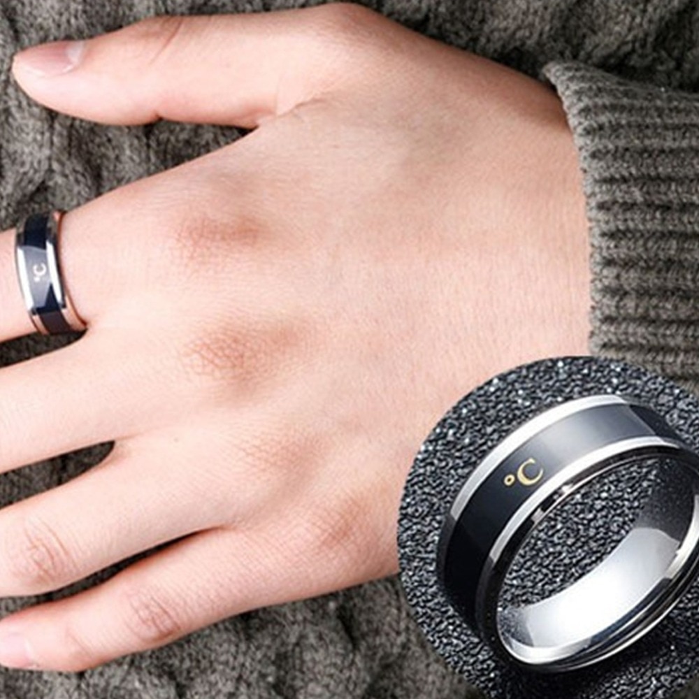 Smart Ring with Display Temperature Ring