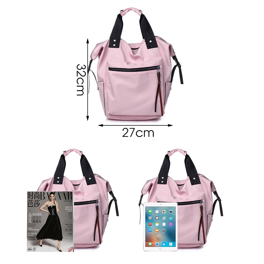 Ladies Backpack Bag Nylon Rucksack