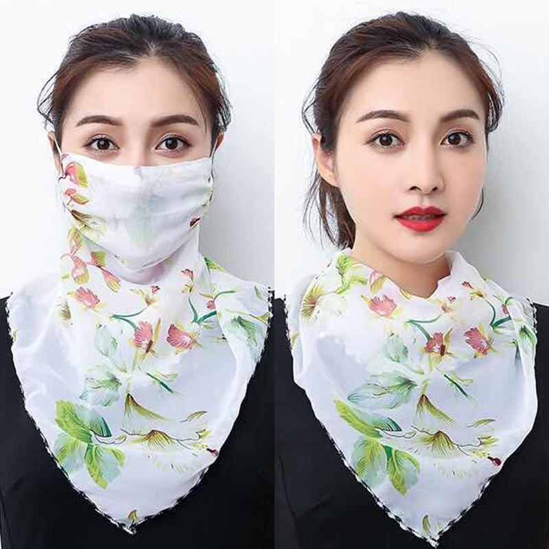 Chiffon Scarf Face Mask Protection