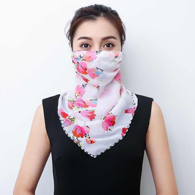 Chiffon Scarf Face Mask Protection