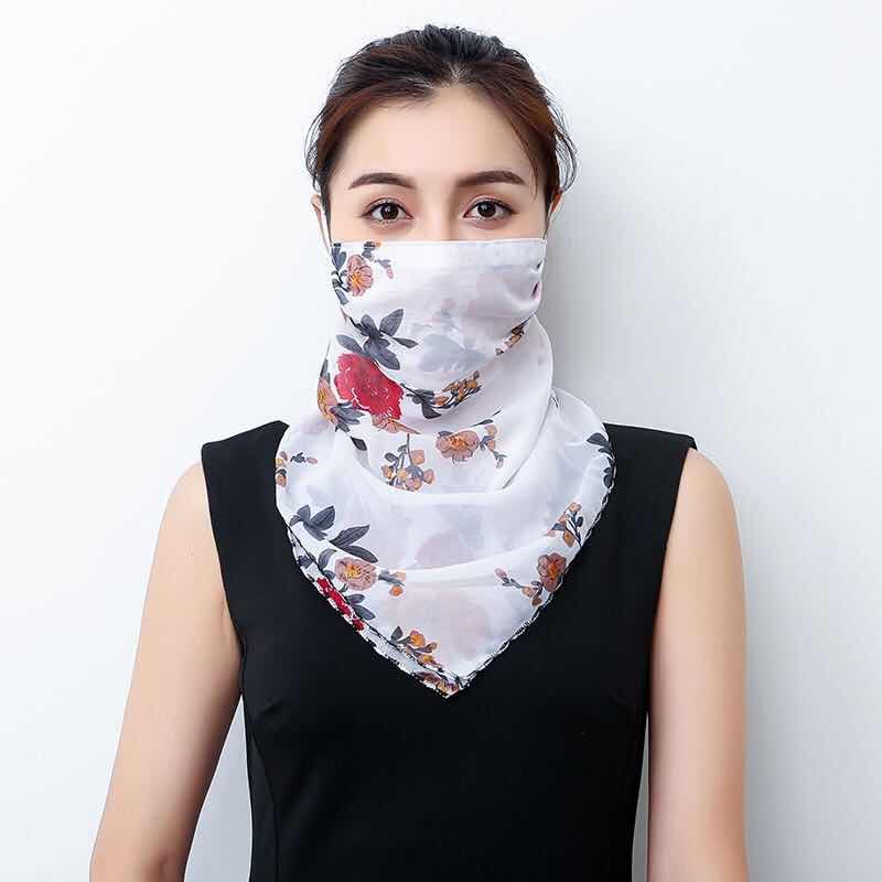 Chiffon Scarf Face Mask Protection