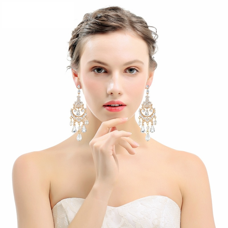 Chandelier Earrings Long Crystal Earrings