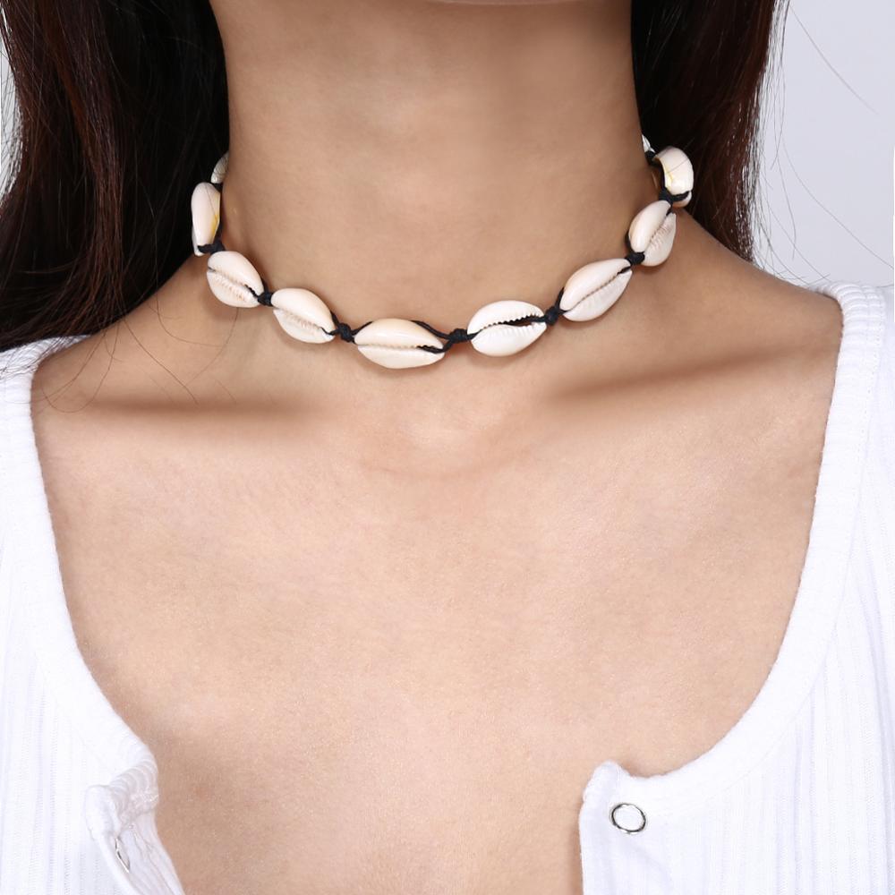 Seashell Choker Beaded Shells Necklace