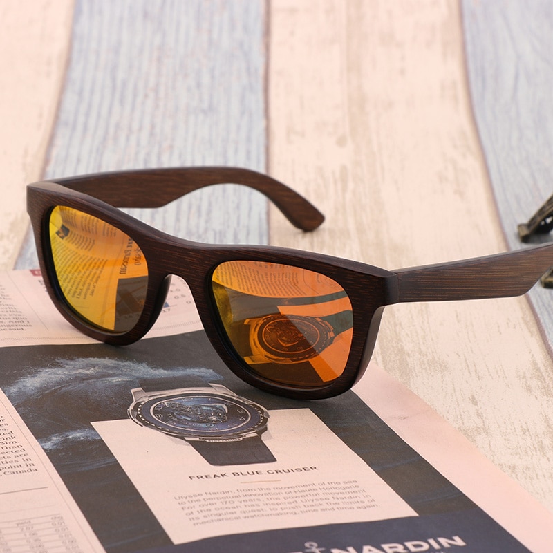 Wood Frame Sunglasses Eyewear