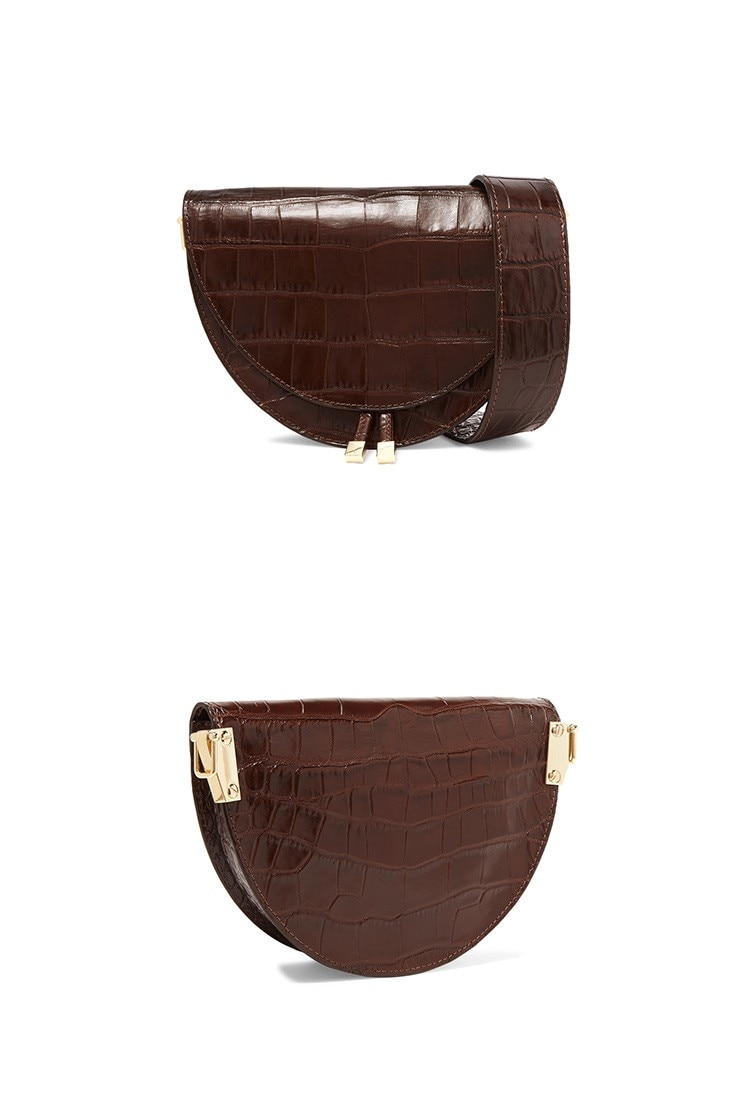 Ladies Saddle Bag Leather Crossbody Bag