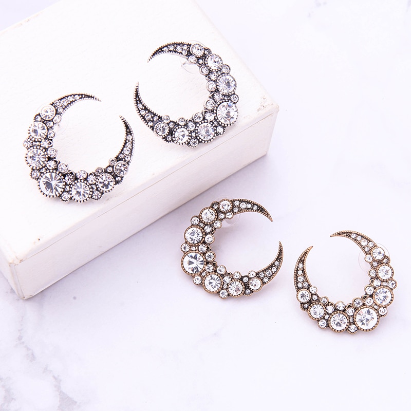 Moon Earrings Cute Stud Earrings