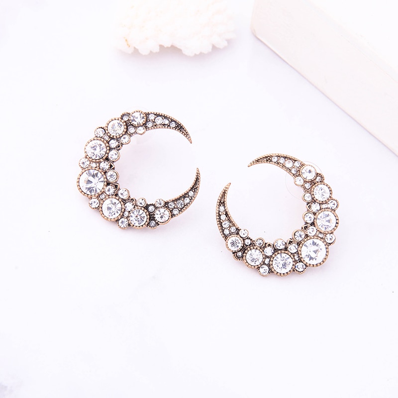 Moon Earrings Cute Stud Earrings