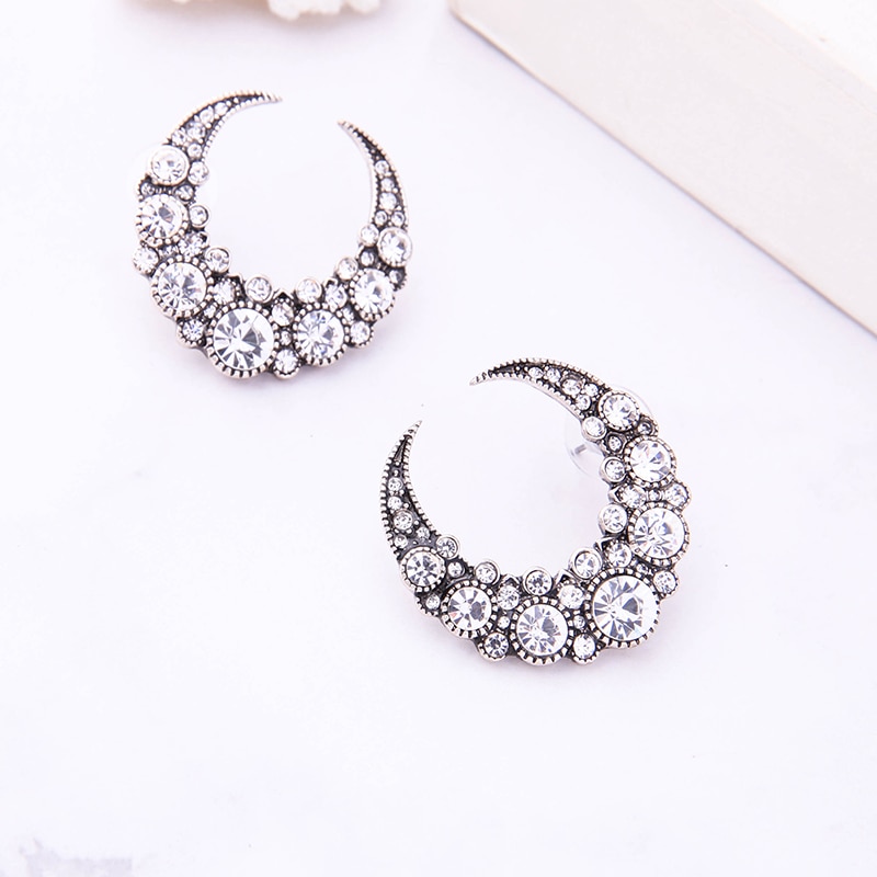 Moon Earrings Cute Stud Earrings