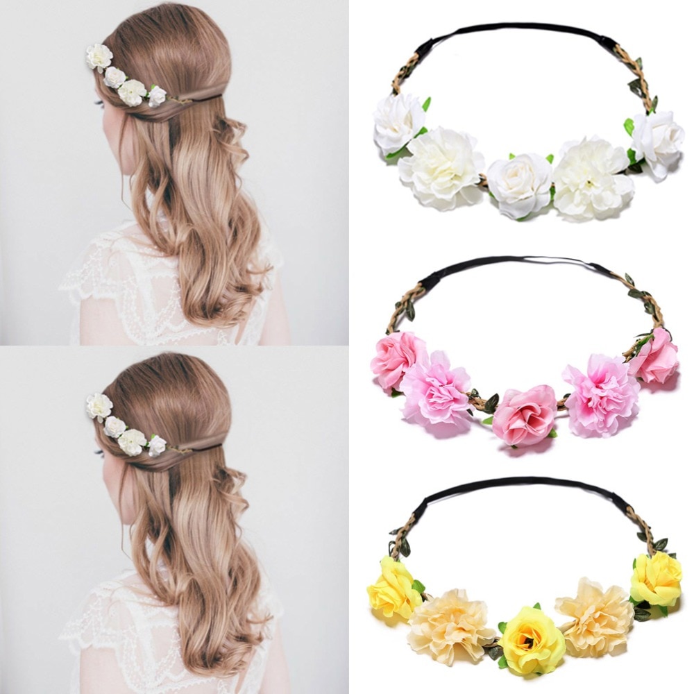 Bridal Flower Crown Hair Accessory