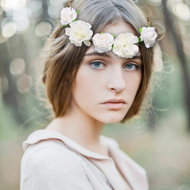 Bridal Flower Crown Hair Accessory