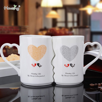 Couple Mugs Ceramic Cups Set (2Pcs)