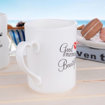 Couple Mugs Ceramic Cups Set (2Pcs)