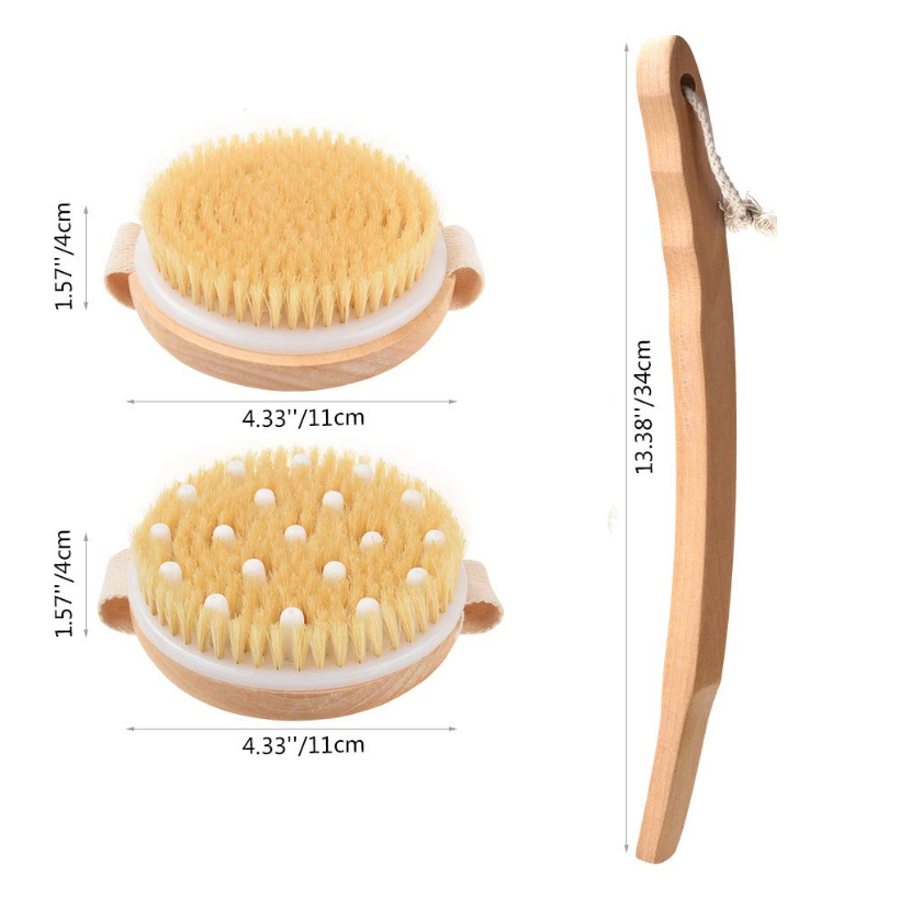 Body Scrub Brushes Natural Bristle Brushes