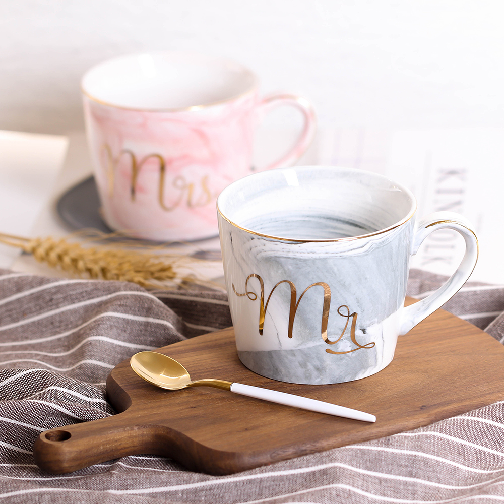 Mr and Mrs Mugs Couples Ceramic Cups