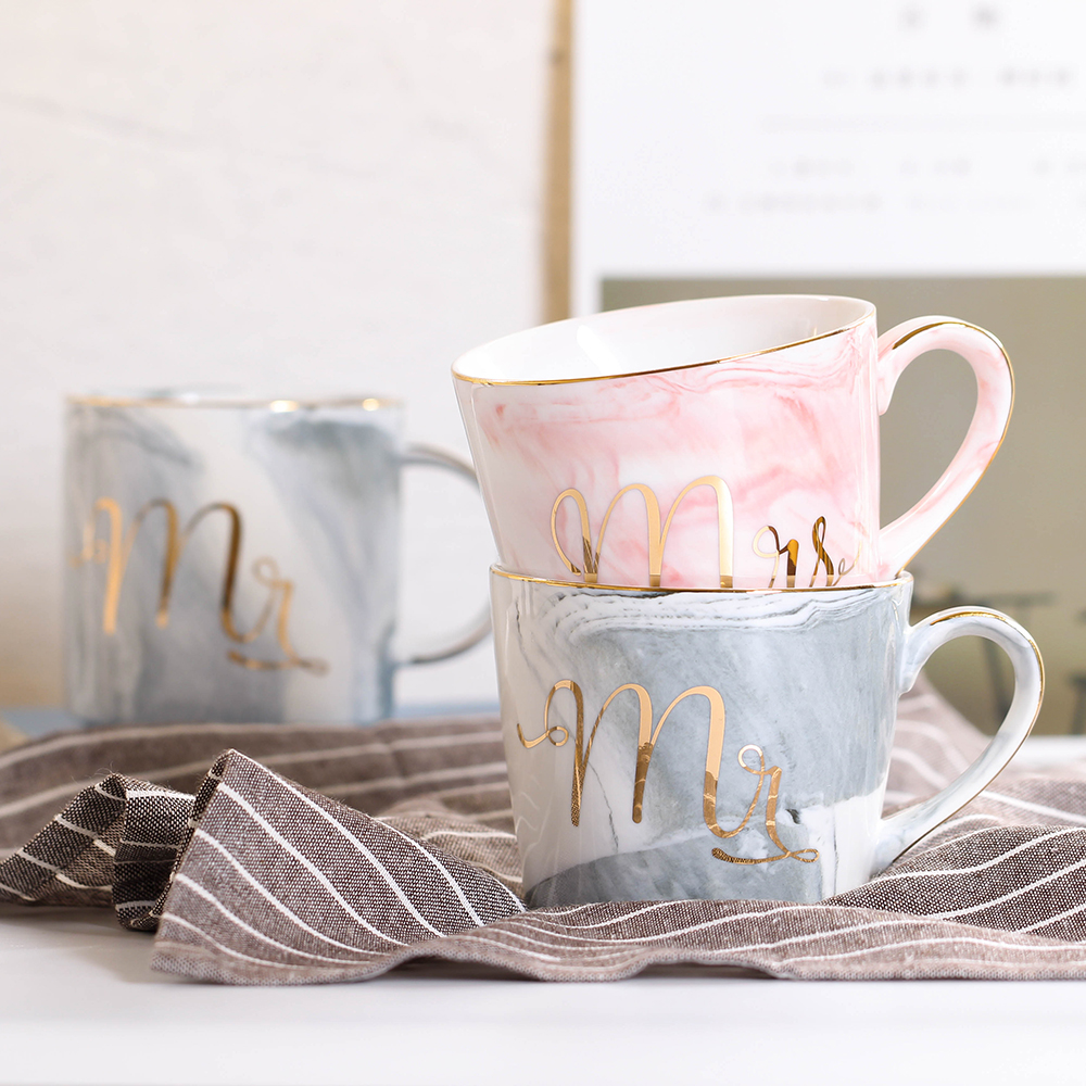 Mr and Mrs Mugs Couples Ceramic Cups