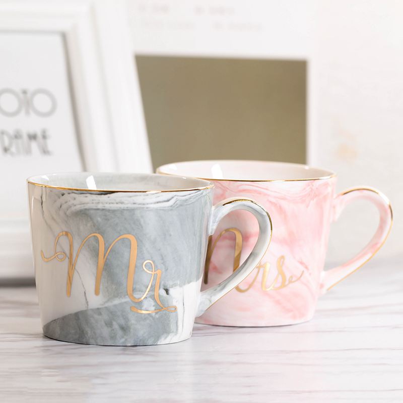 Mr and Mrs Mugs Couples Ceramic Cups