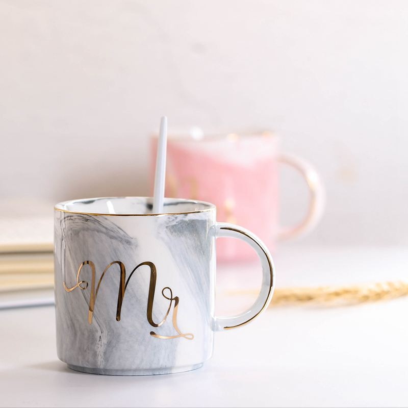 Mr and Mrs Mugs Couples Ceramic Cups