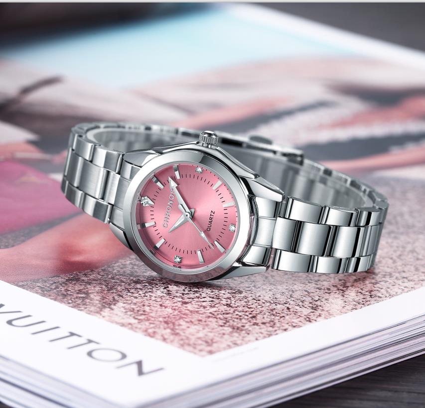 Stainless Steel Watch Ladies Timepiece