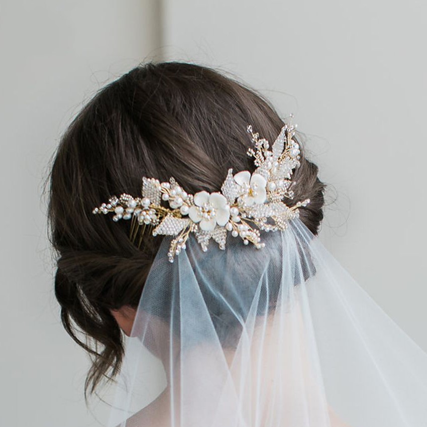 Veil Comb Wedding Hair Accessory