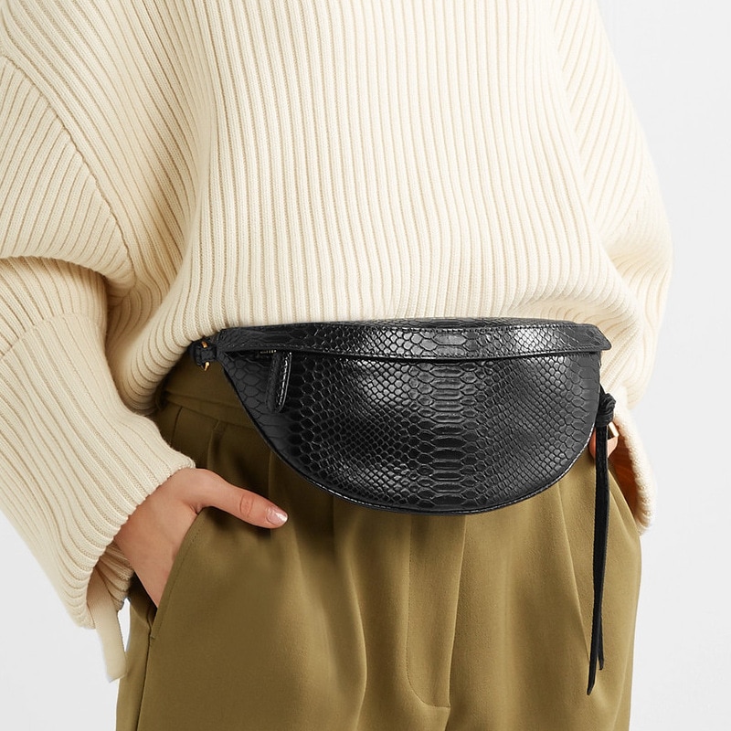 Ladies Bum Bag Leather Fanny Pack