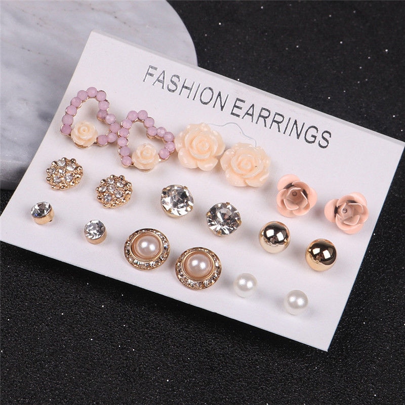 Earrings Set Fashionable Accessory