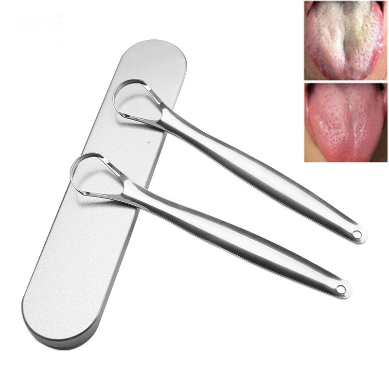 Metal Tongue Scraper Stainless Steel