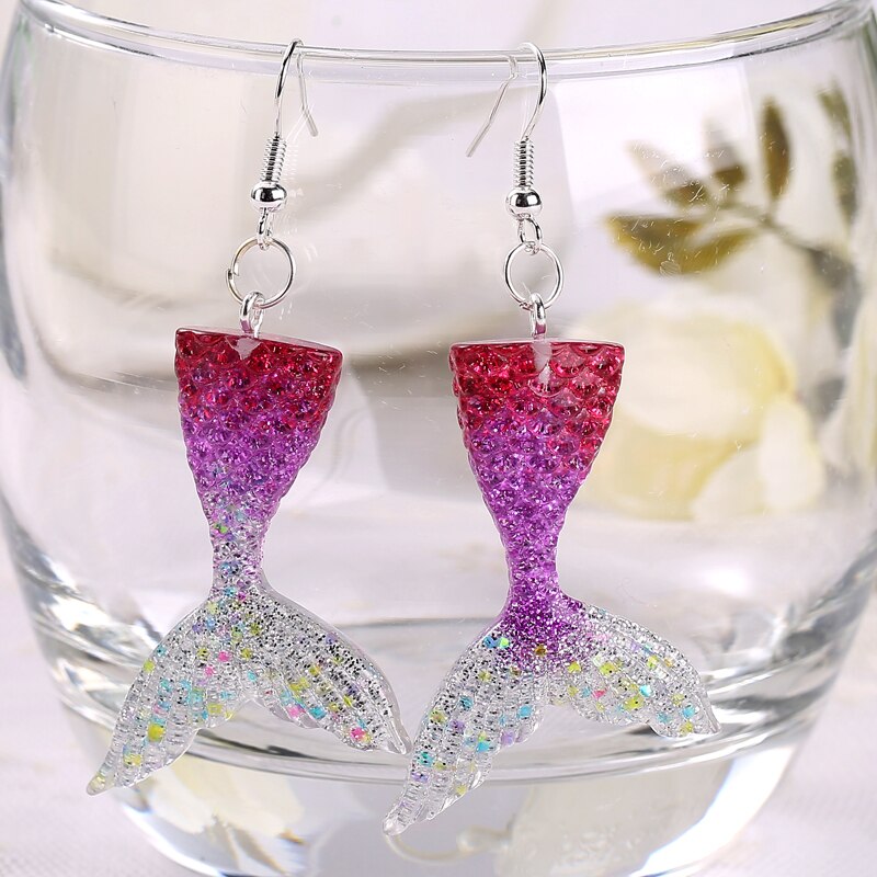 Mermaid Earrings Girls Fashion Jewelry