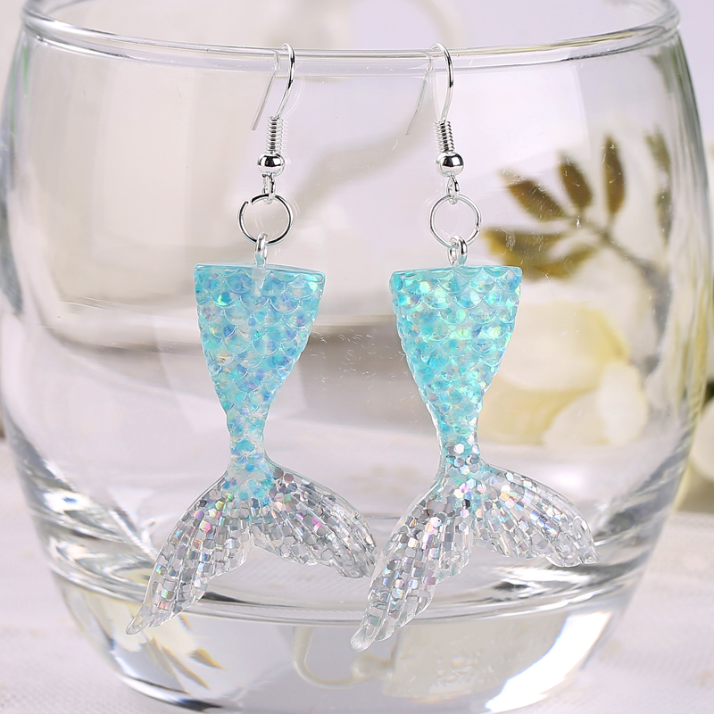 Mermaid Earrings Girls Fashion Jewelry