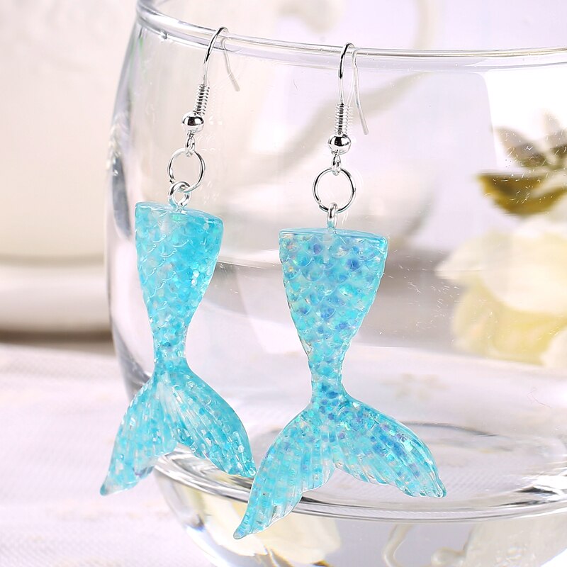 Mermaid Earrings Girls Fashion Jewelry