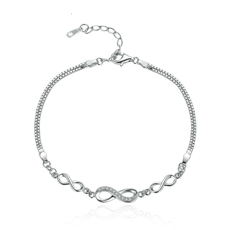 Infinity Bracelet Silver Jewelry