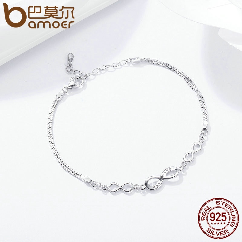 Infinity Bracelet Silver Jewelry