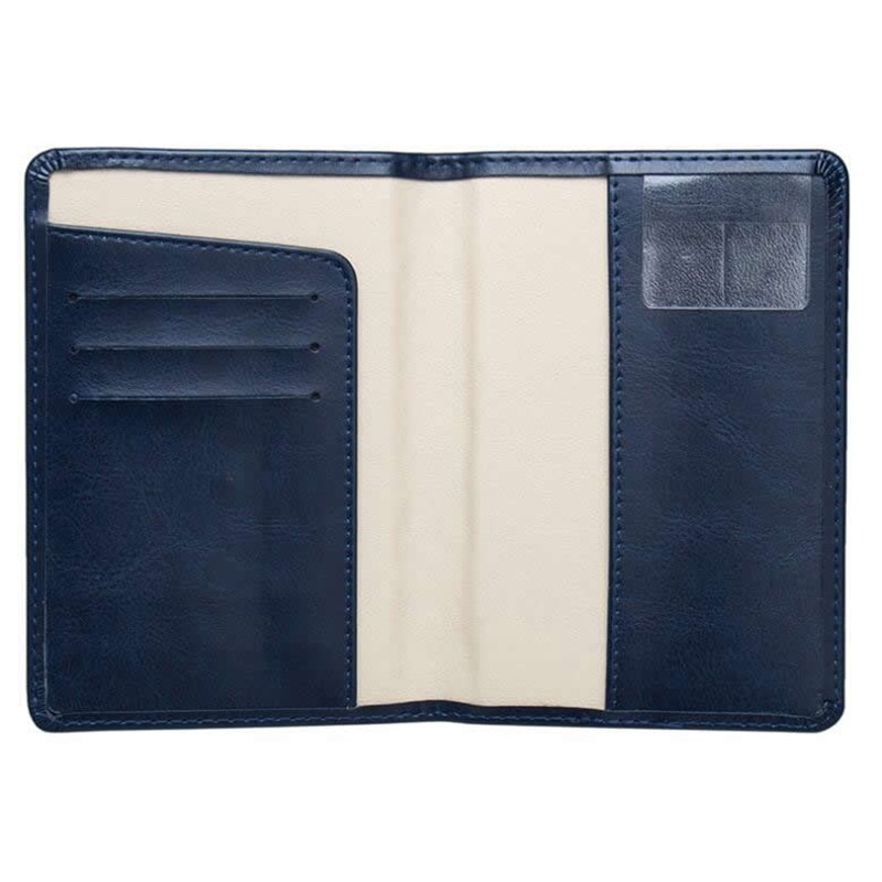 Leather Passport Wallet Card Holder