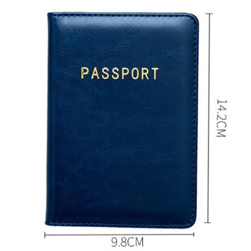 Leather Passport Wallet Card Holder