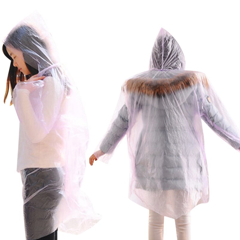 Disposable Raincoat Transparent Jacket (1pc)