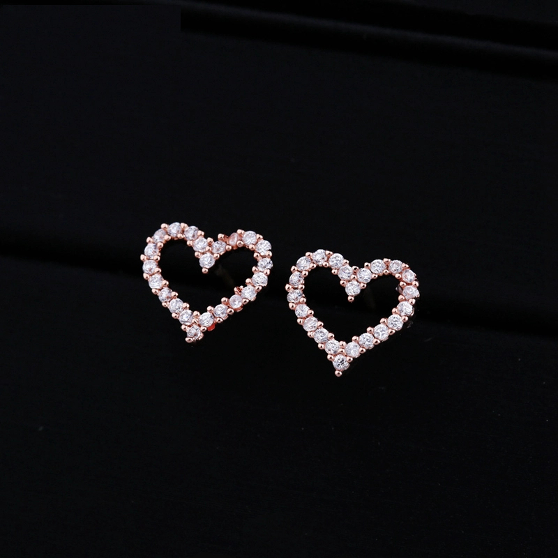 Heart Stud Earrings Heart Shape Jewelry