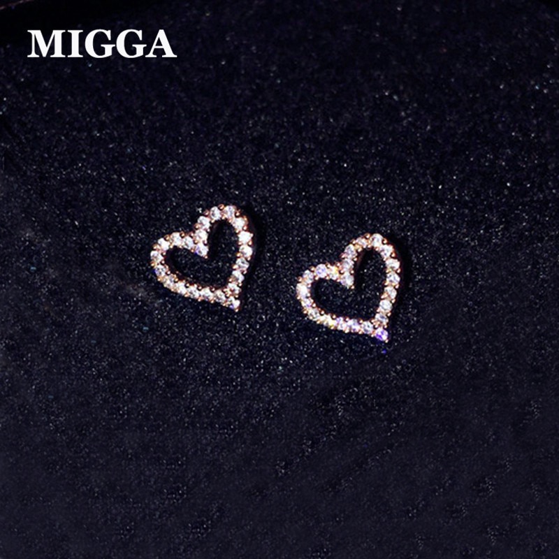 Heart Stud Earrings Heart Shape Jewelry