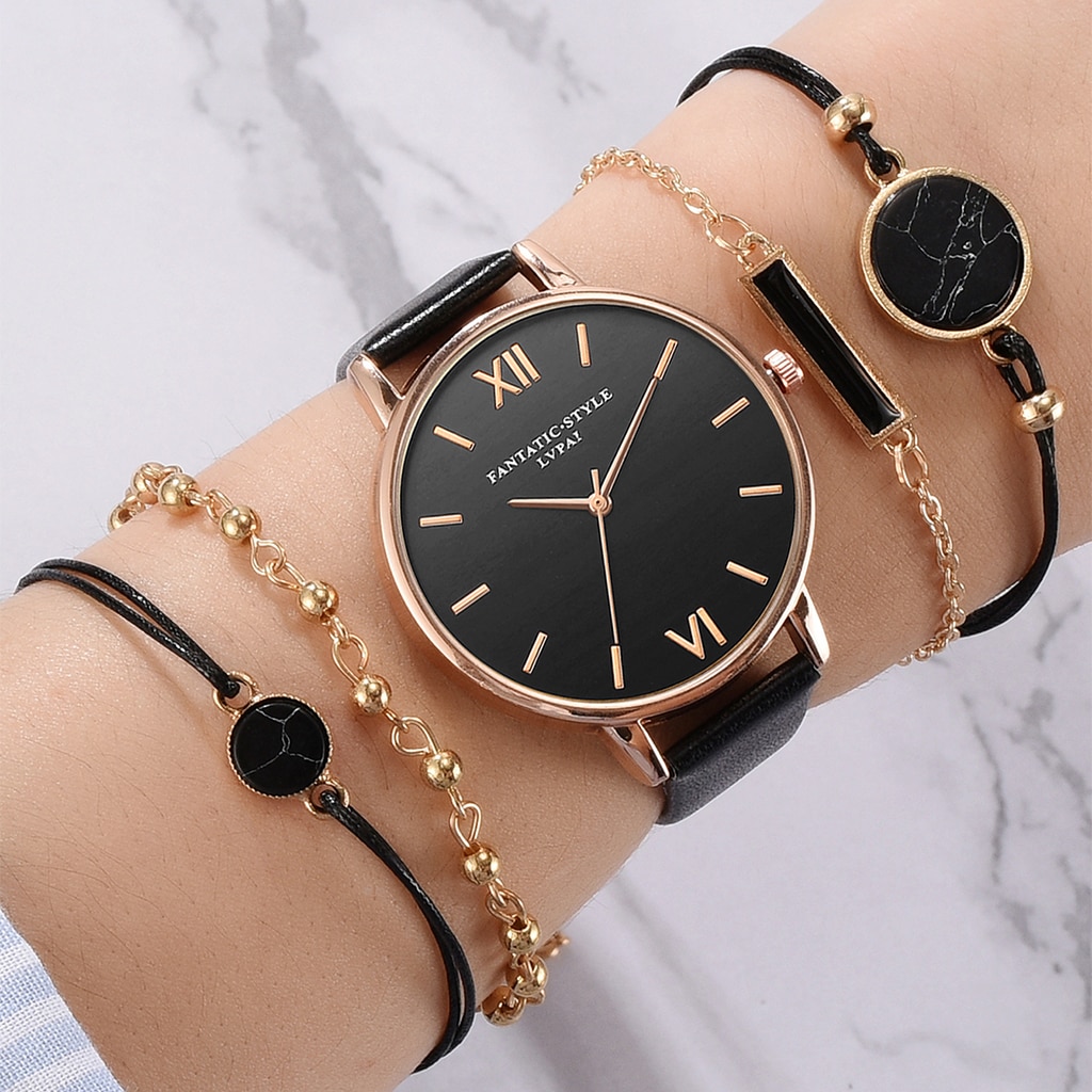 Ladies’ Bracelet Watch Set (5Pcs)