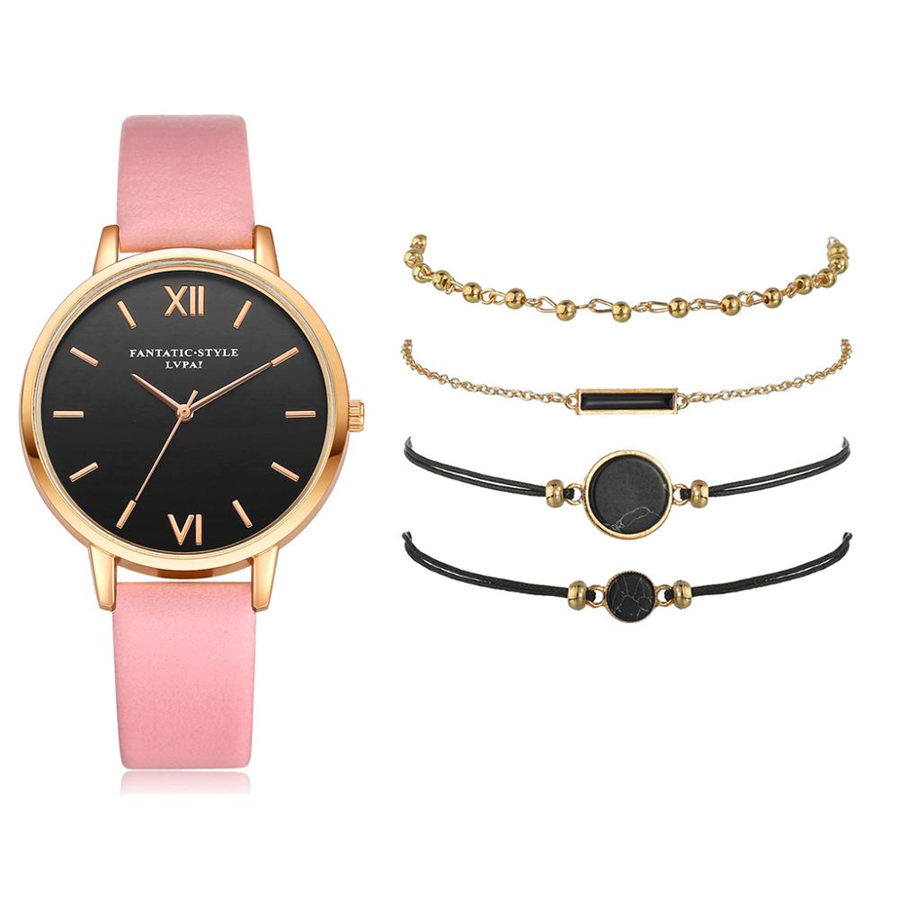 Ladies’ Bracelet Watch Set (5Pcs)