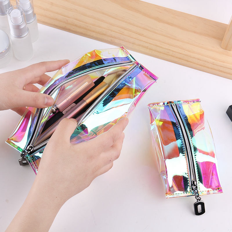 Travel Cosmetic Bag Holographic Style