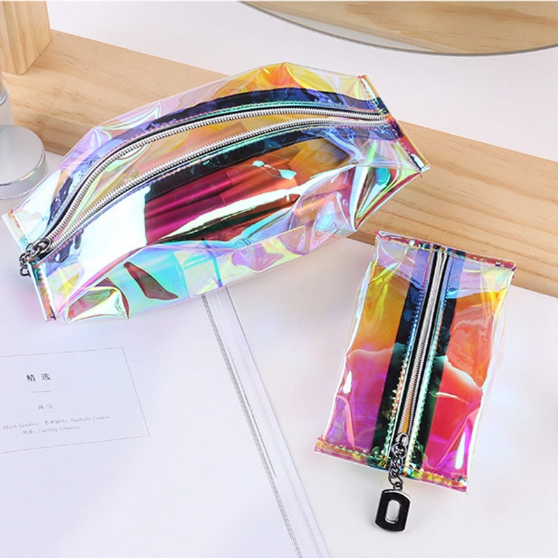 Travel Cosmetic Bag Holographic Style