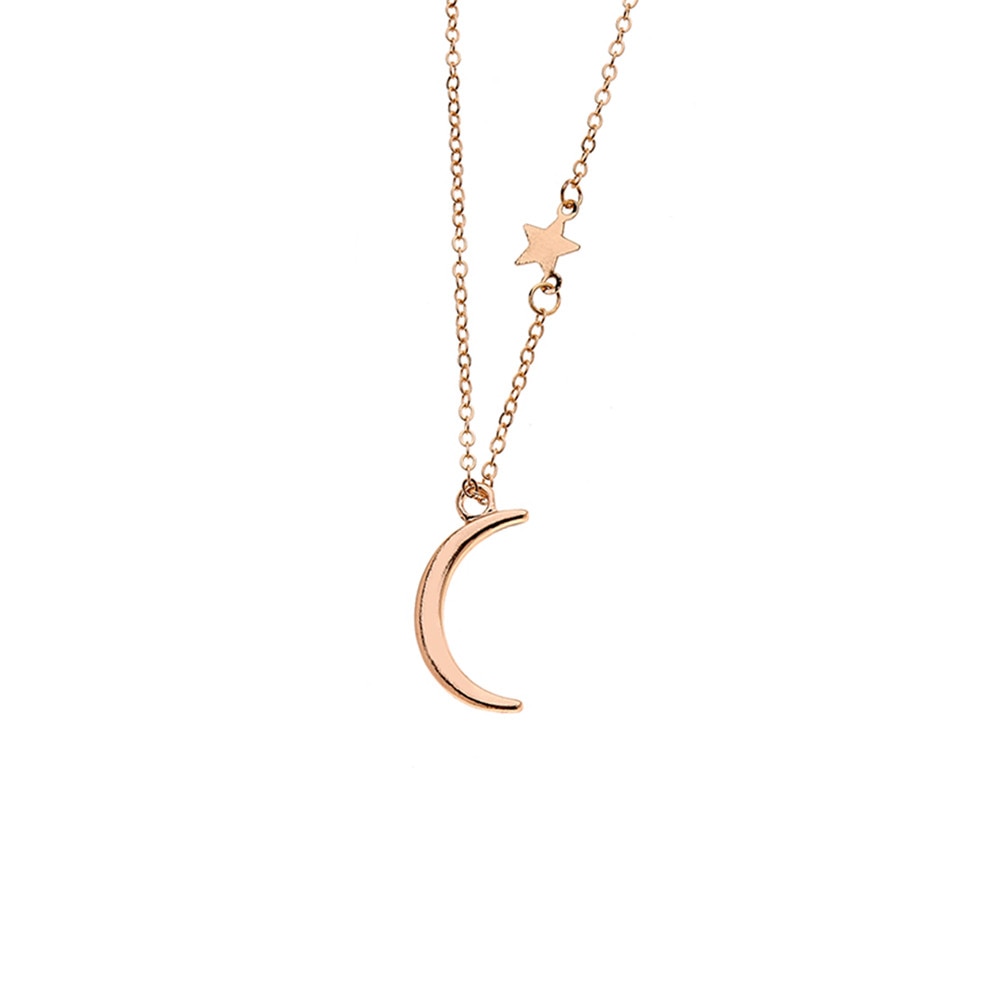 Crescent Moon Necklace Ladies Accessory