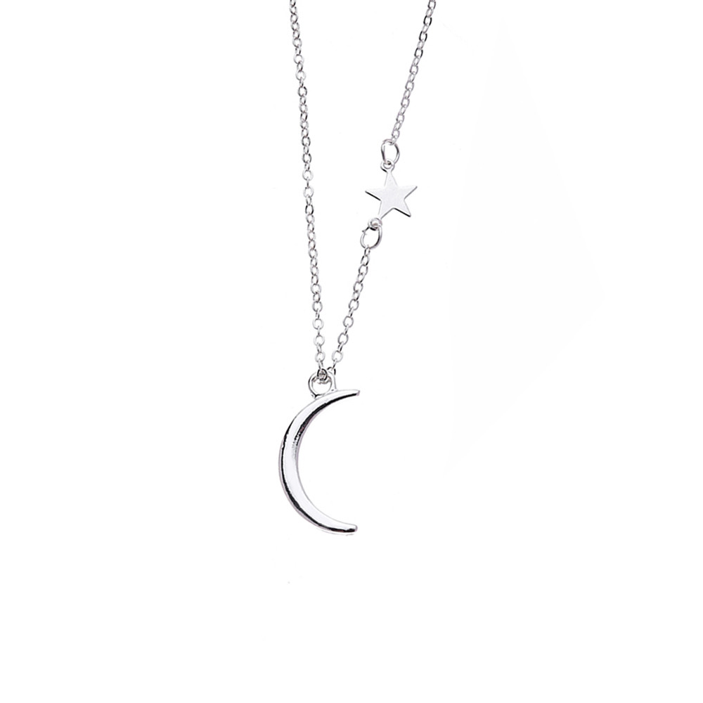 Crescent Moon Necklace Ladies Accessory