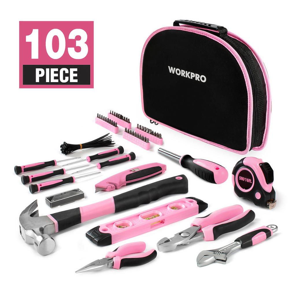 Pink Tool Set 103PCs with Storage Bag