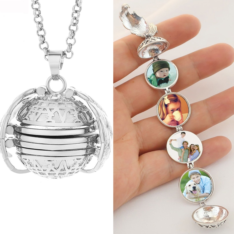 Photo Locket Necklace Picture Pendant